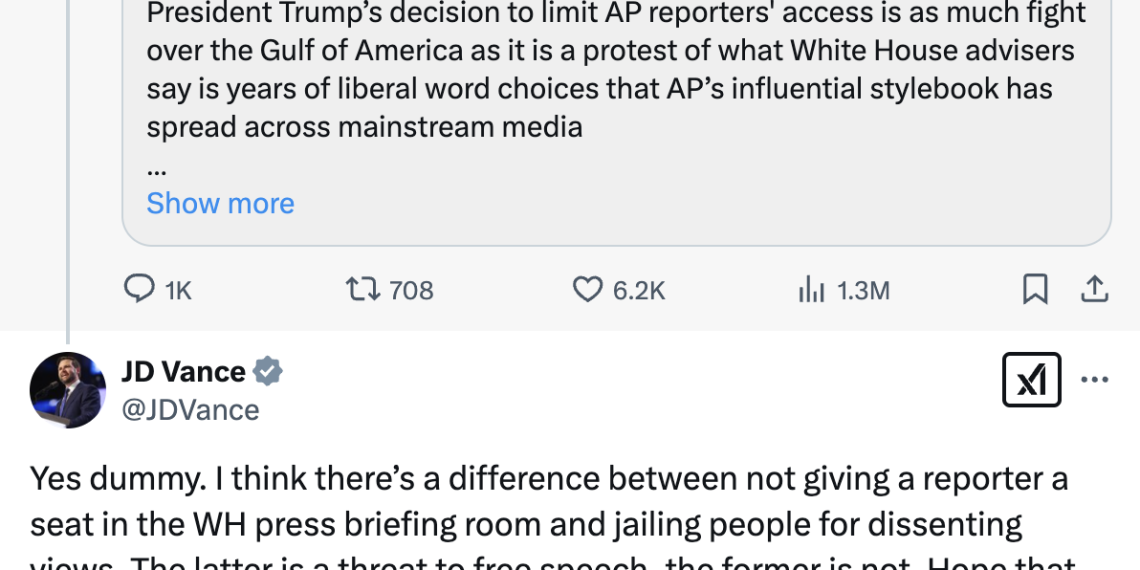 JD Vance Unloads On Longtime MSNBC Host In Savage Clapback: ‘Hope This Helps’